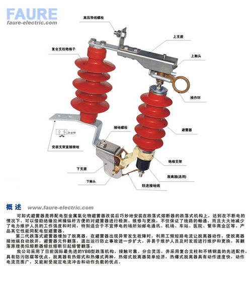 可卸式避雷器 跌落式 标准型号选型